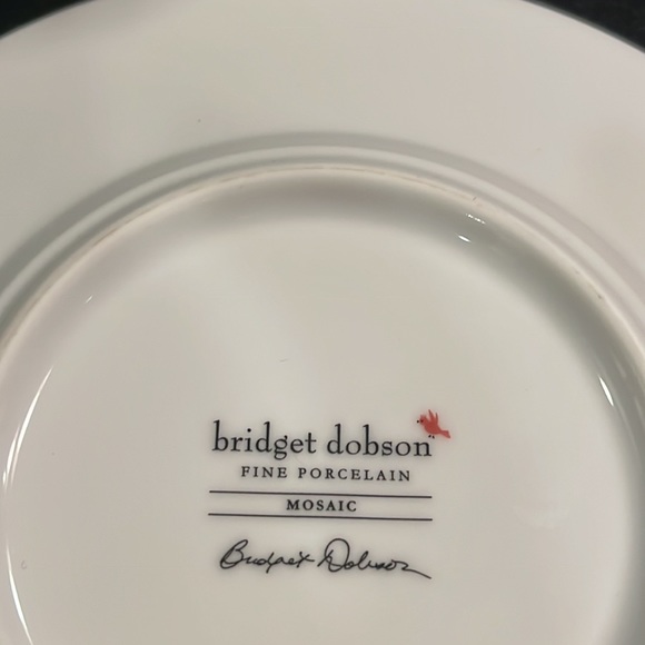 Mosaic Cup & Saucer - Bridget Dobson - Set of 3 - Picture 4 of 10